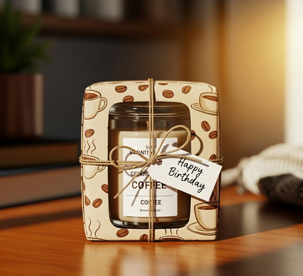 Scented Candle Aroma Kopi