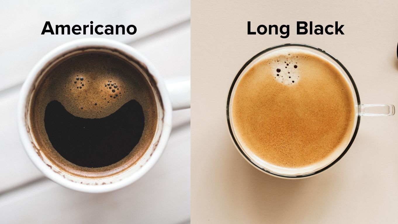 asal usul americano dan long black